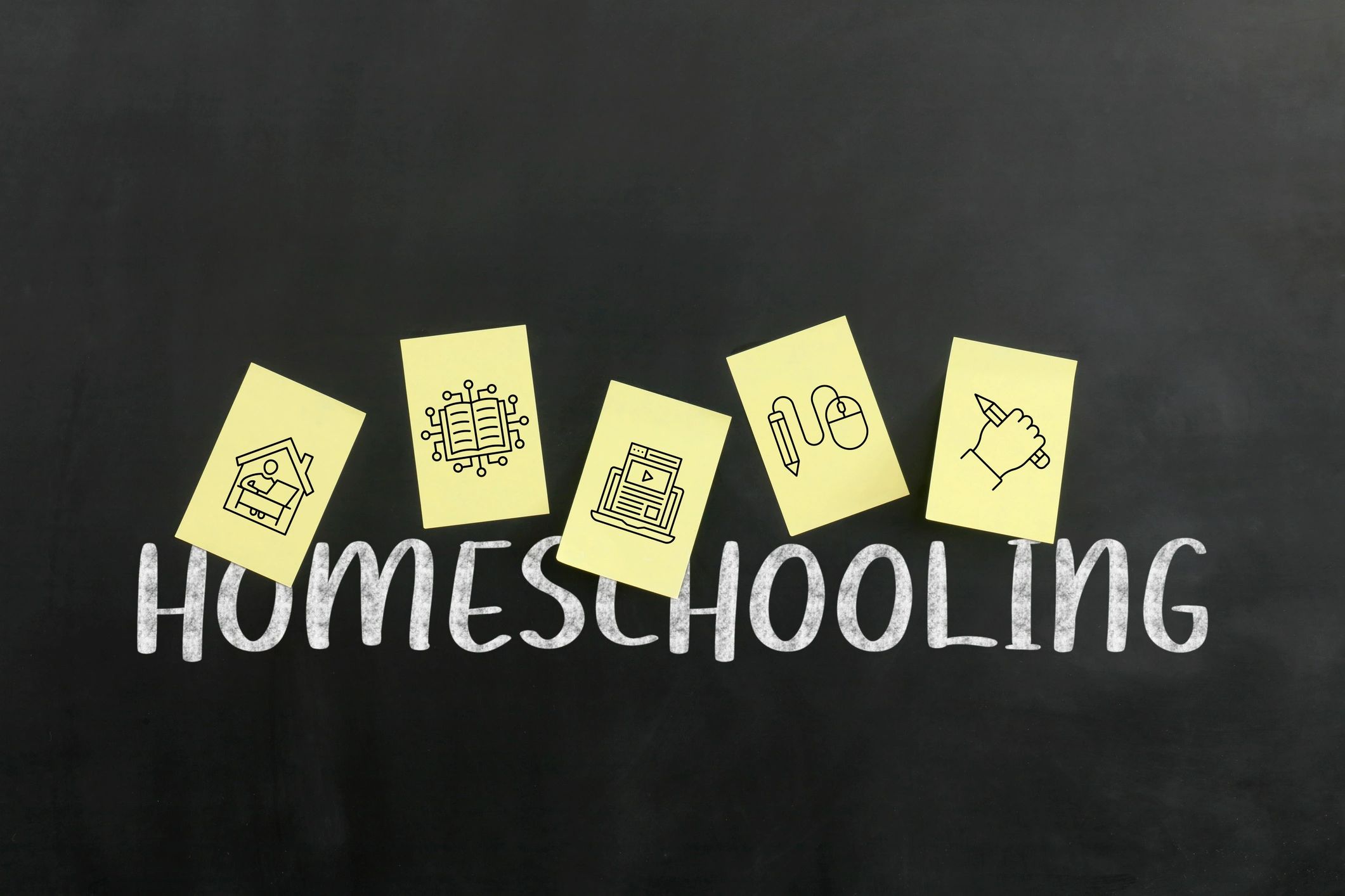 Happy homeschooling parent